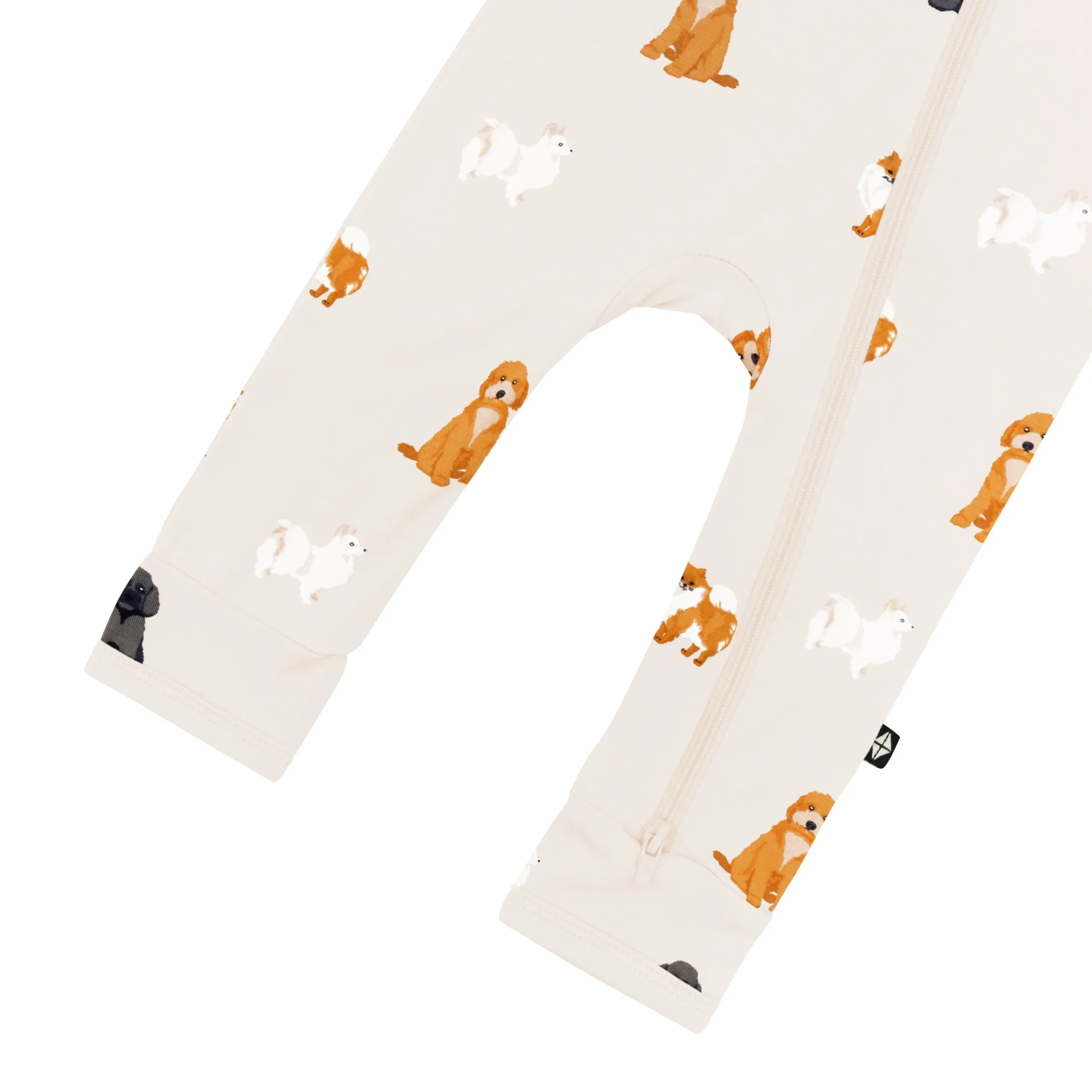 Zippered Romper in Fluffy Dog
