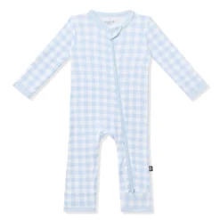 Zippered Romper in Gingham Breeze