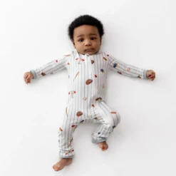 Zippered Romper in Home Run