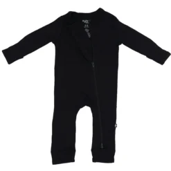 Zippered Romper in Midnight