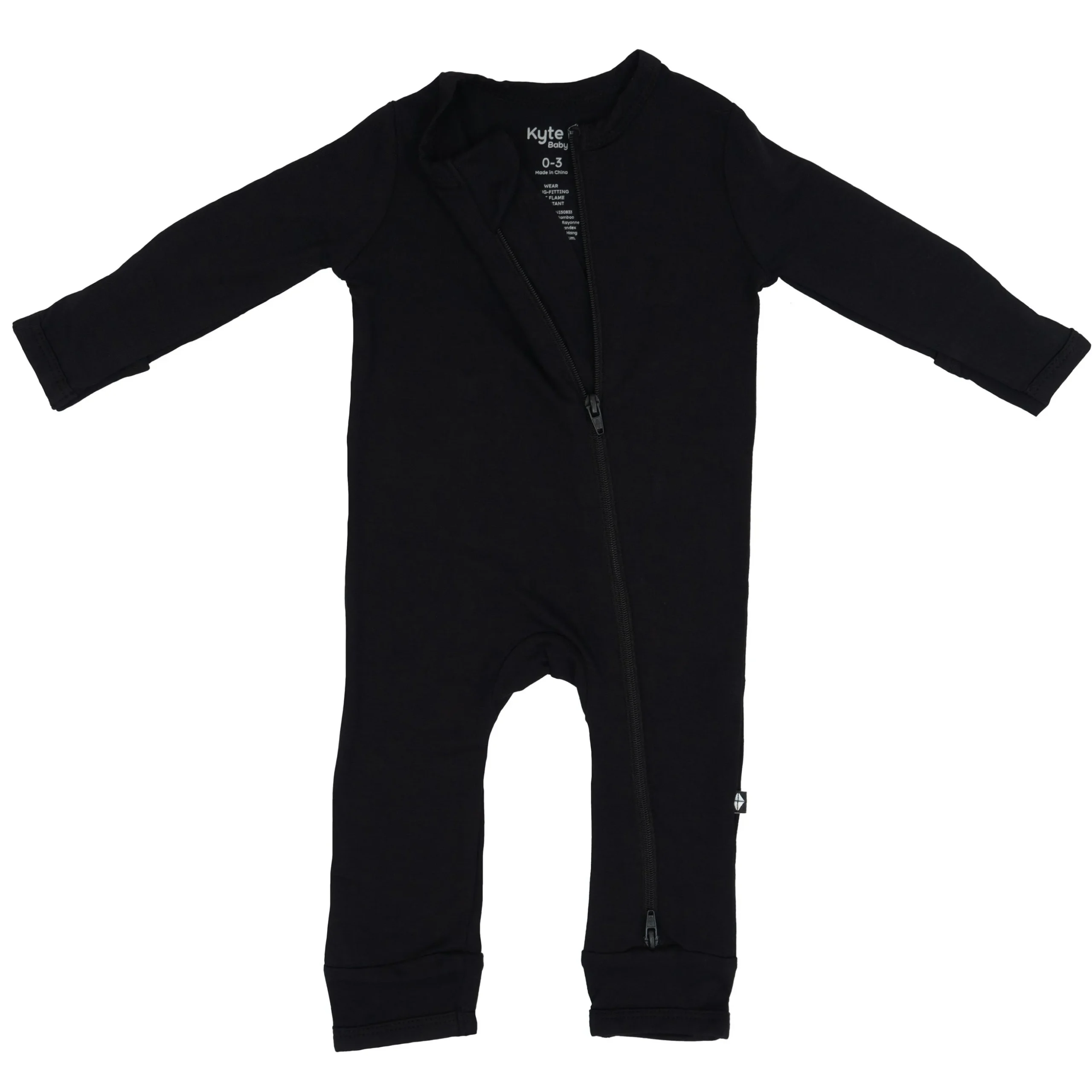 Zippered Romper in Midnight