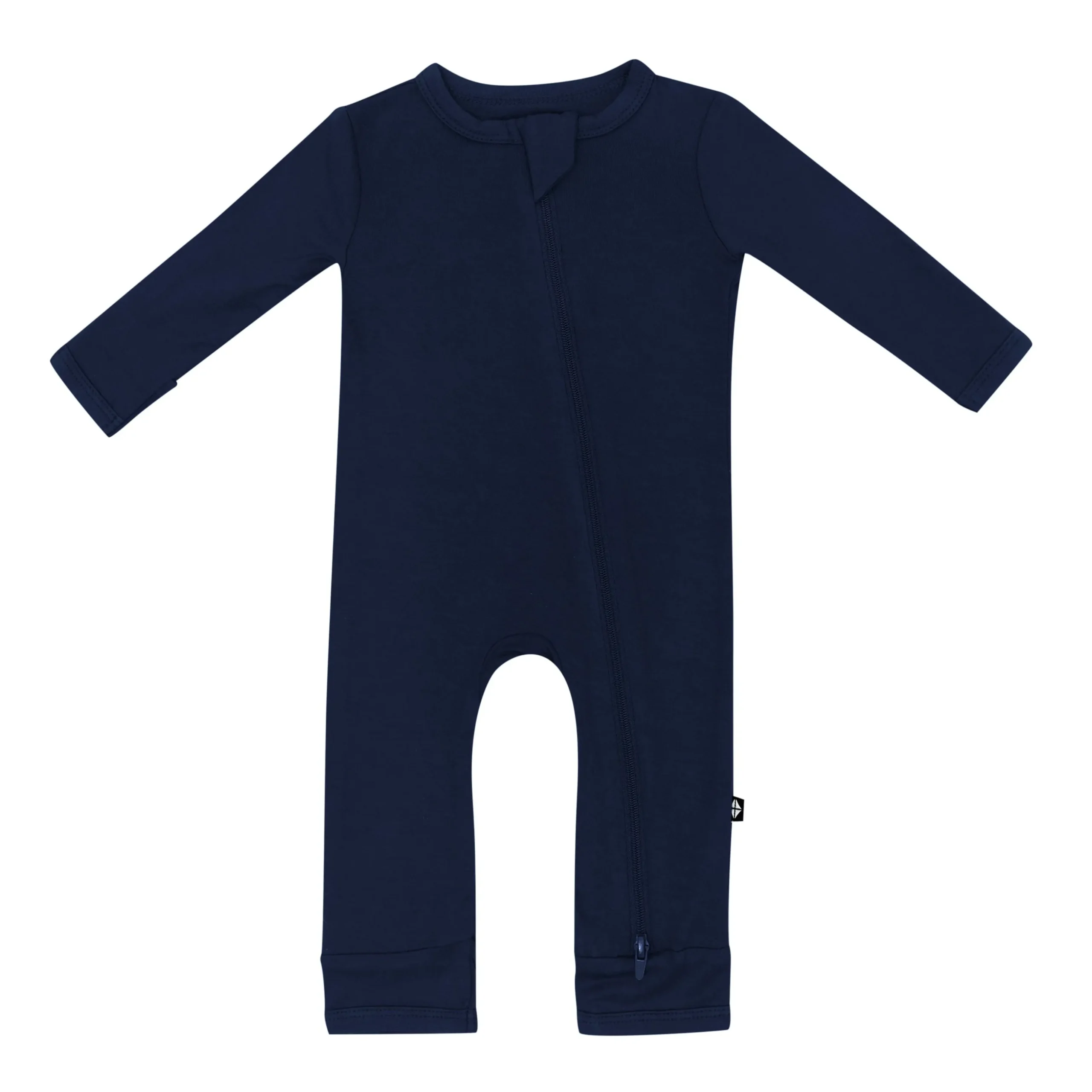 Zippered Romper in Navy