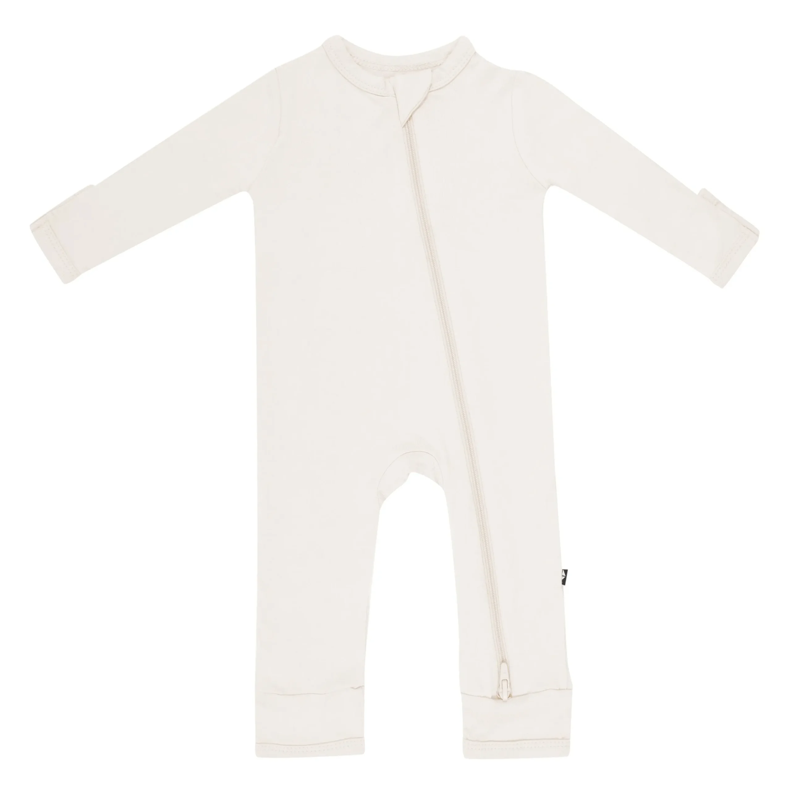 Zippered Romper in Oat