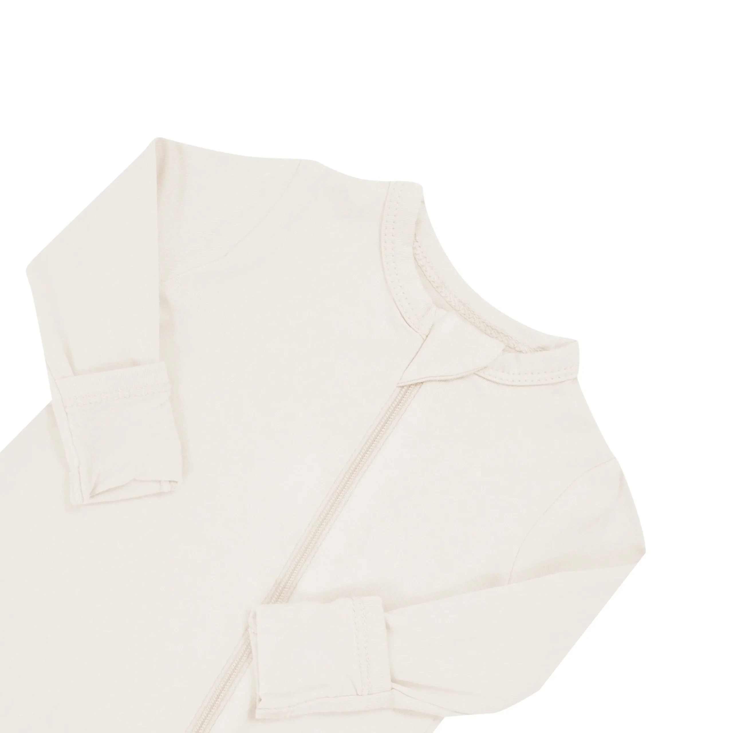 Zippered Romper in Oat