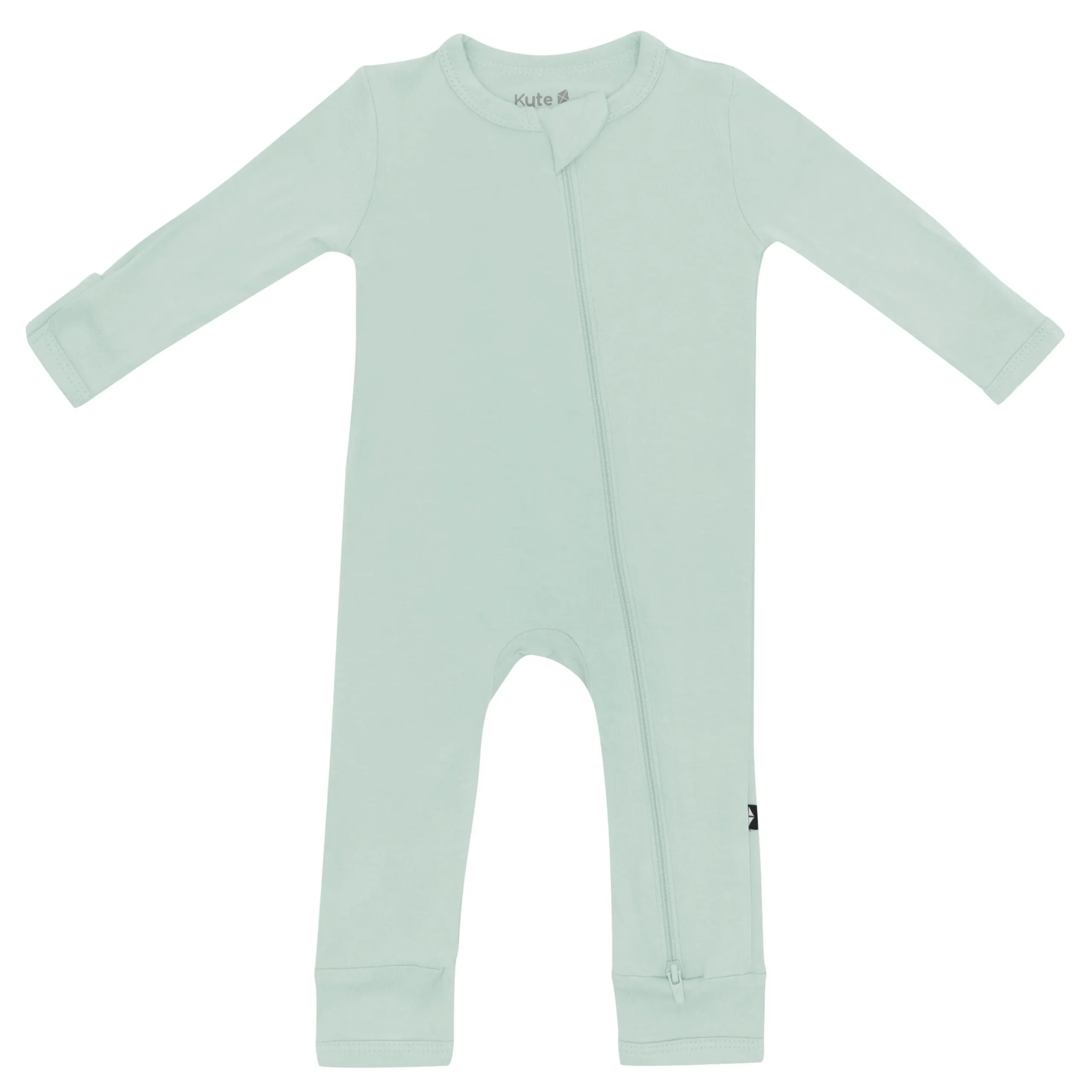 Zippered Romper in Sage