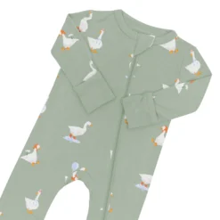 Zippered Romper in Silly Goose