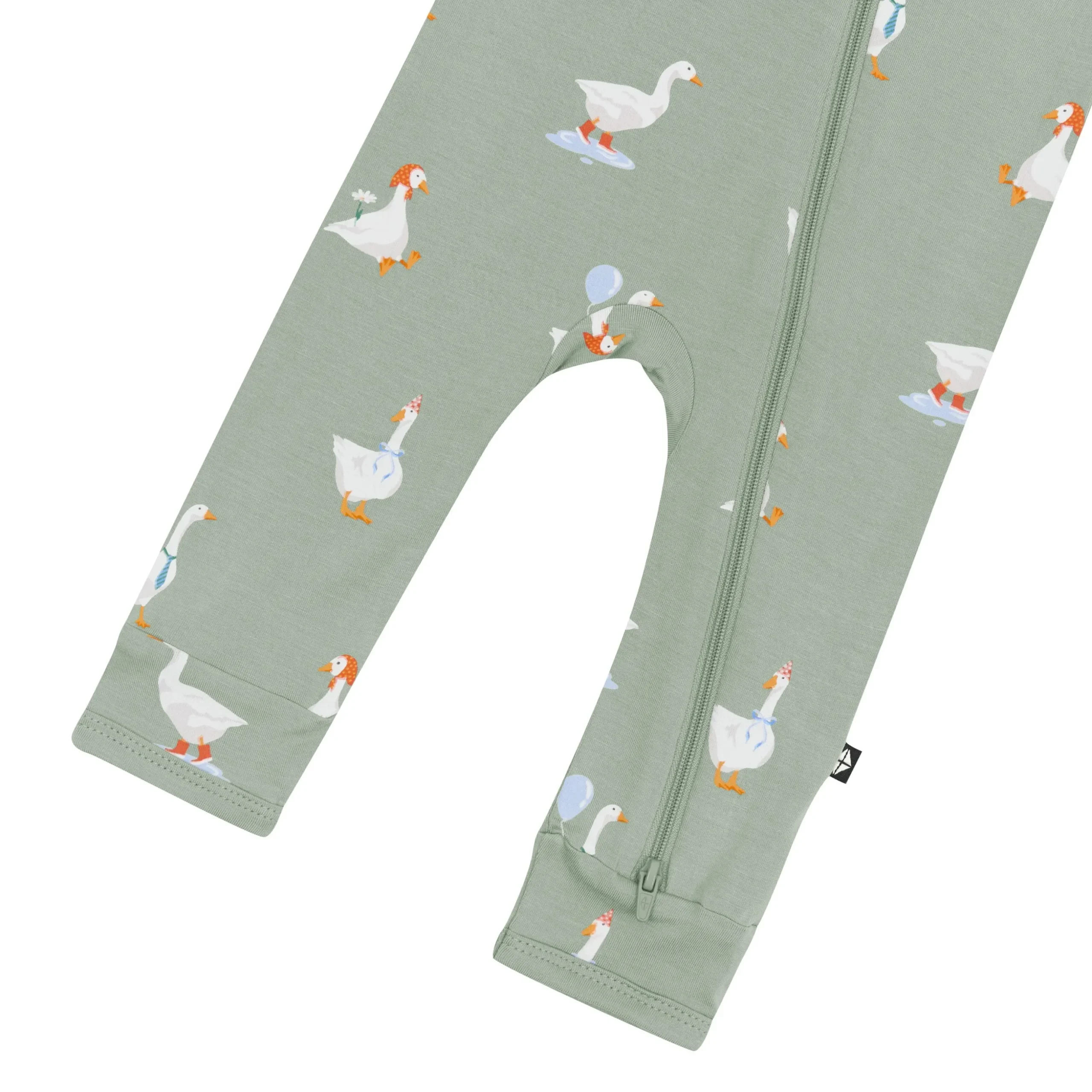 Zippered Romper in Silly Goose
