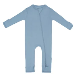 Zippered Romper in Slate