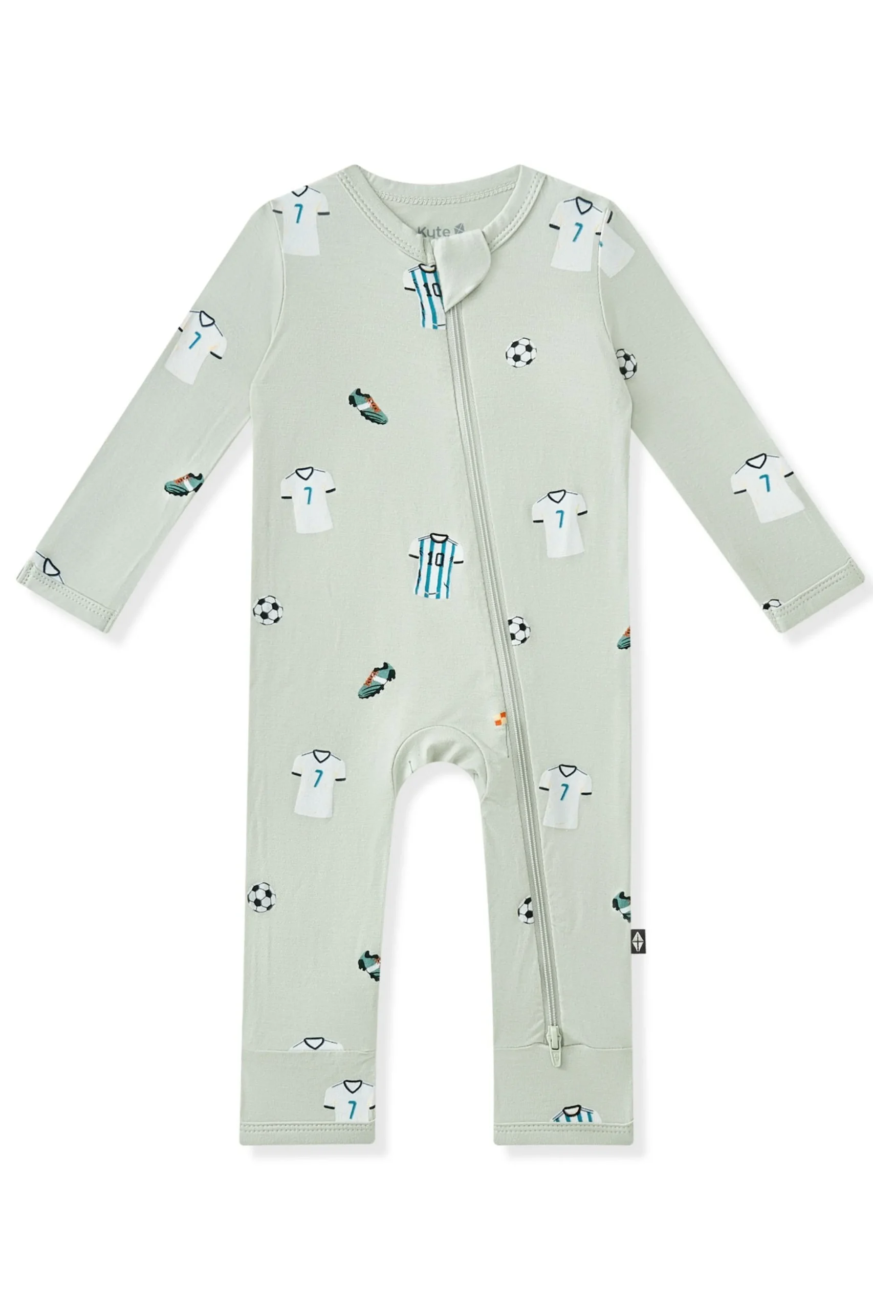 Zippered Romper in Soccer
