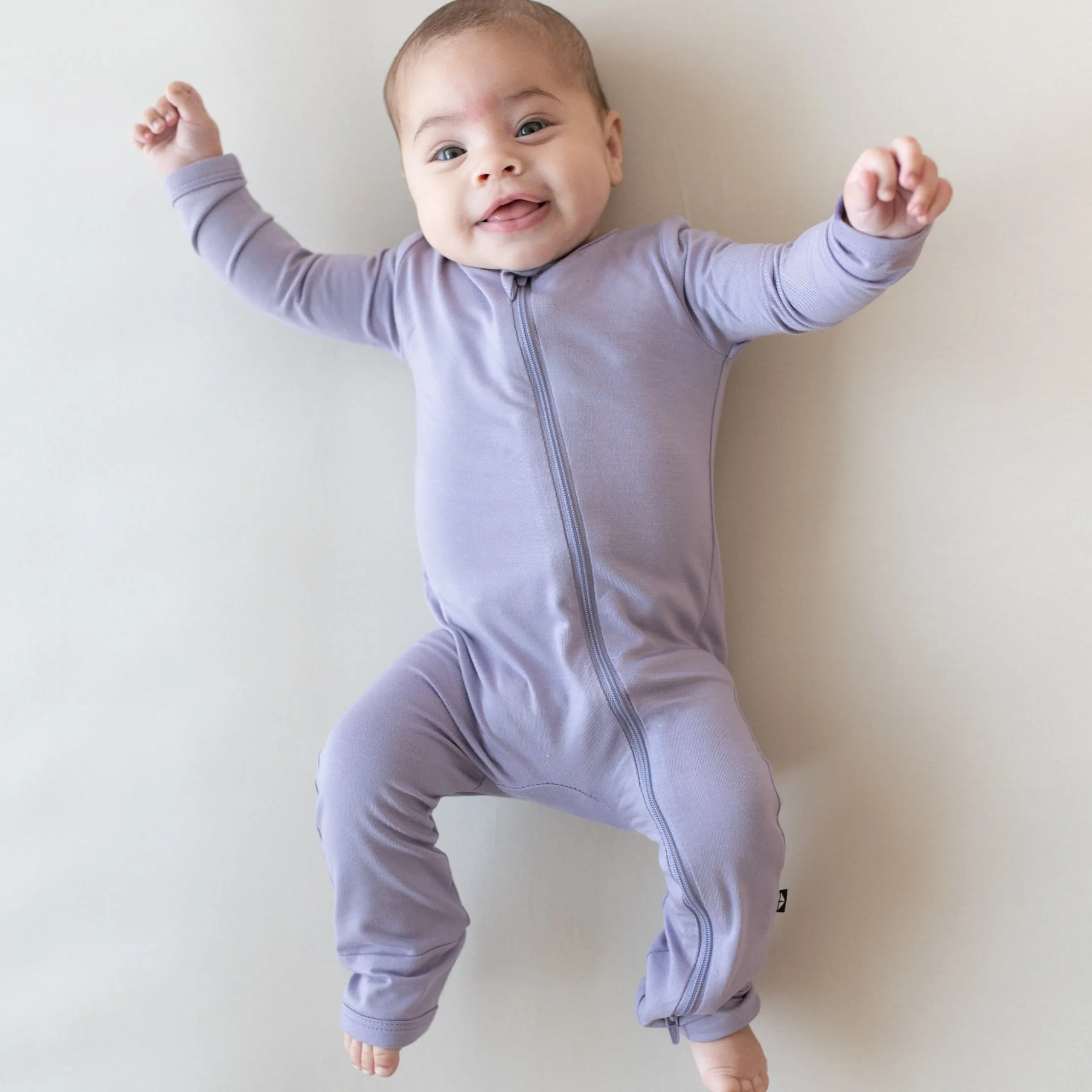 Zippered Romper in Taro