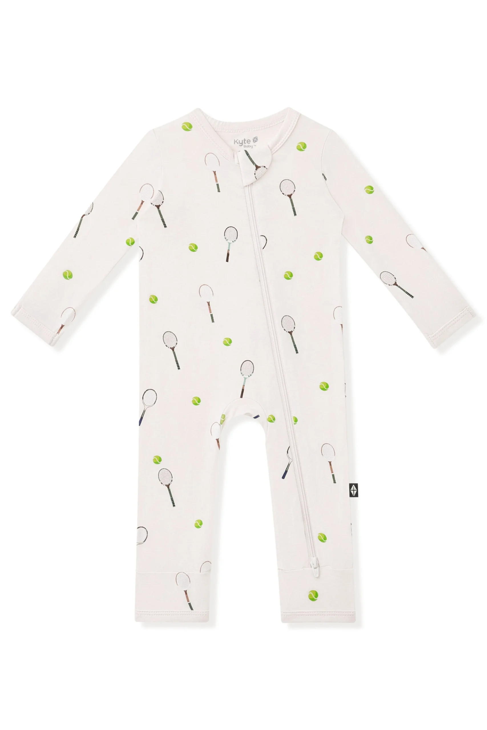 Zippered Romper in Tennis