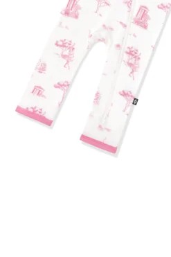 Zippered Romper in Toile Ballet