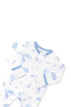 Zippered Romper in Toile Safari