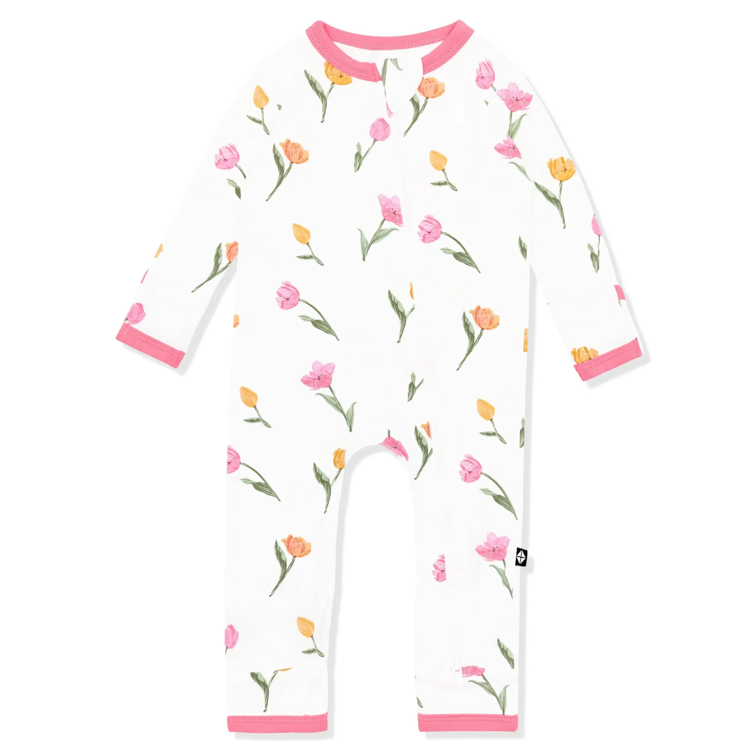 Zippered Romper in Tulip