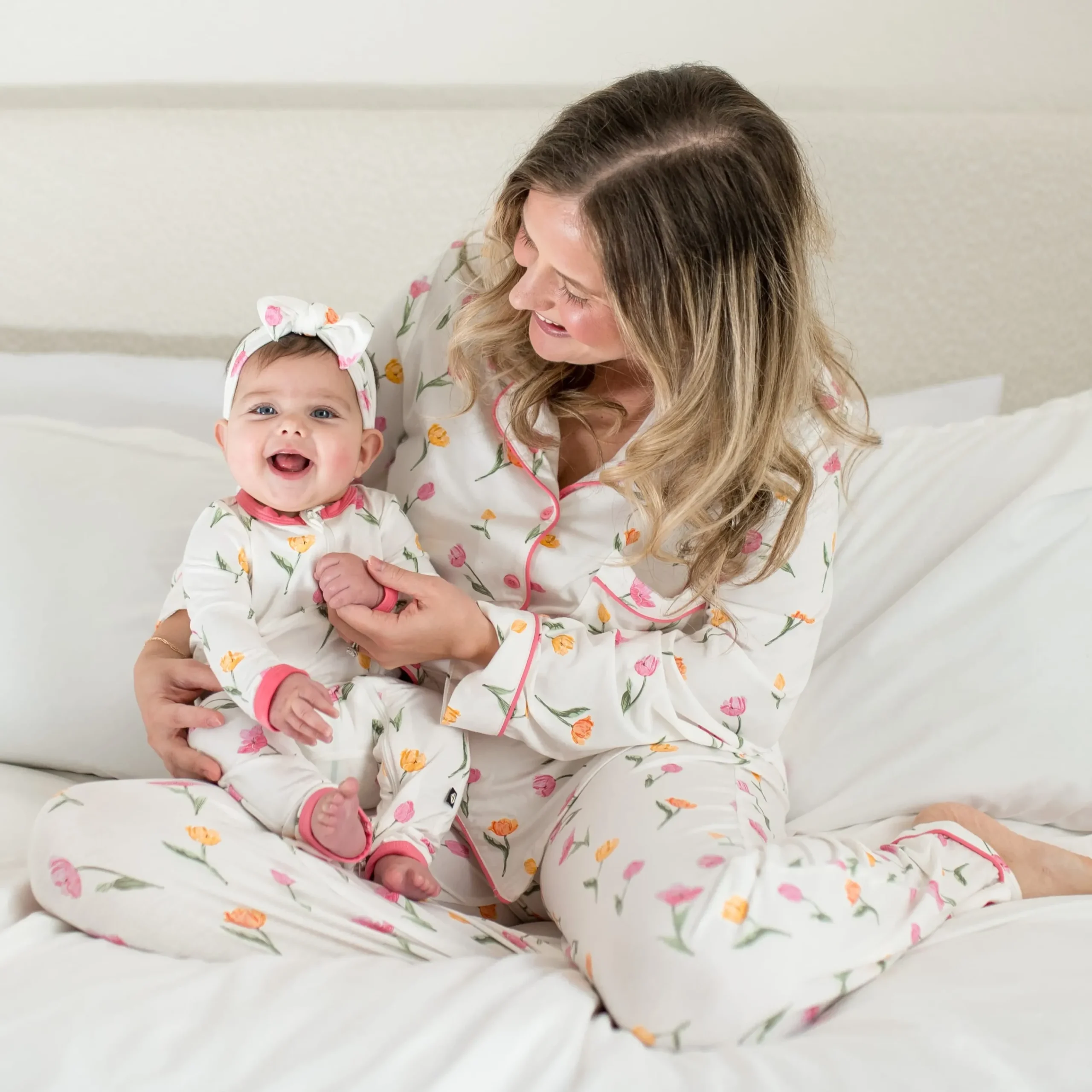 Zippered Romper in Tulip