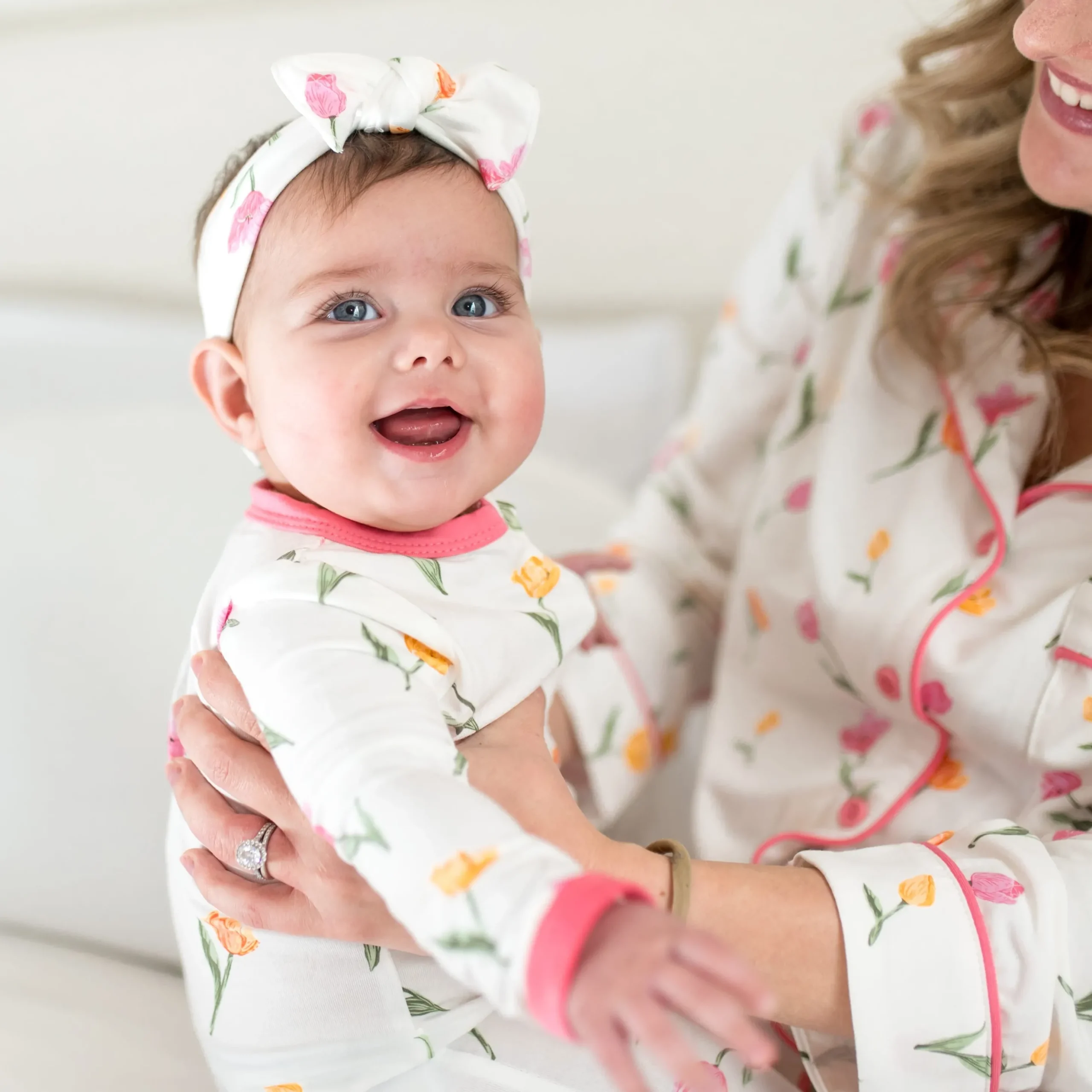 Zippered Romper in Tulip