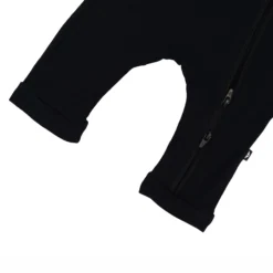 Zippered Sleeveless Romper in Midnight
