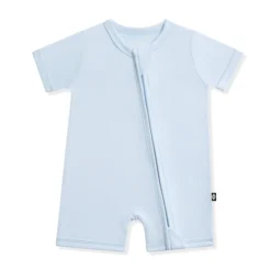Zipper Shortall Romper in Breeze