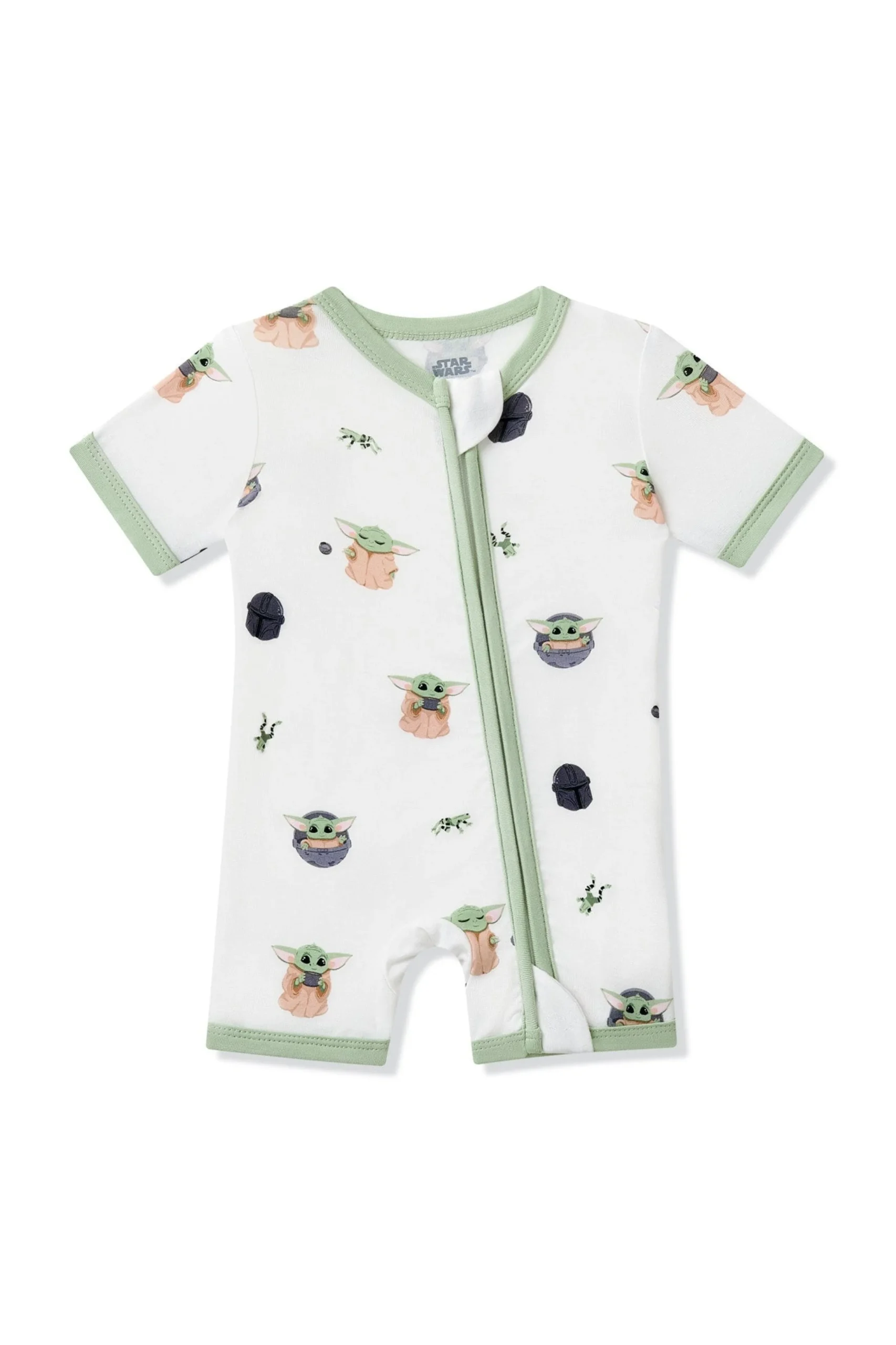 Zipper Shortall Romper in Grogu™