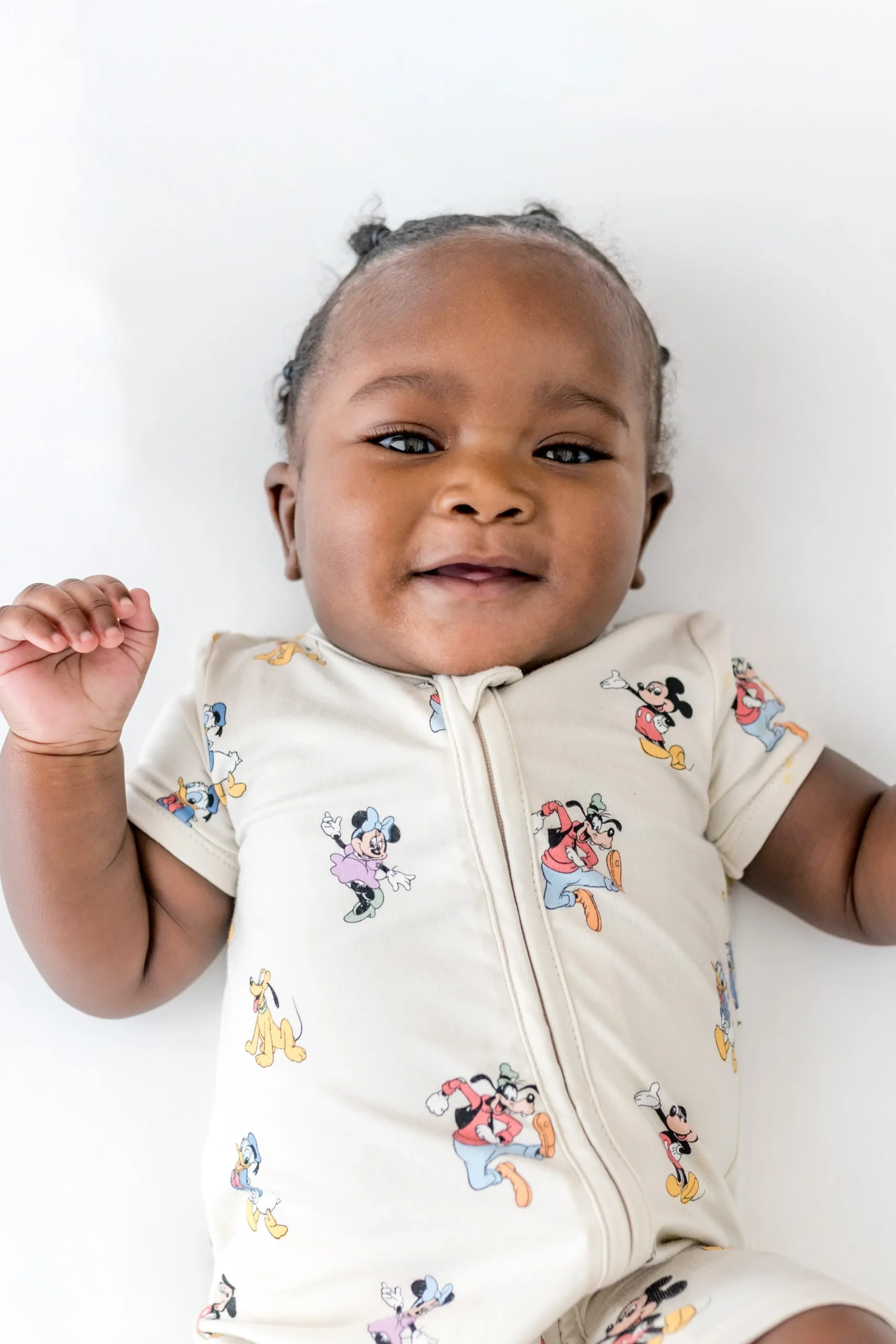 Zipper Shortall Romper in Mickey Mouse and Friends
