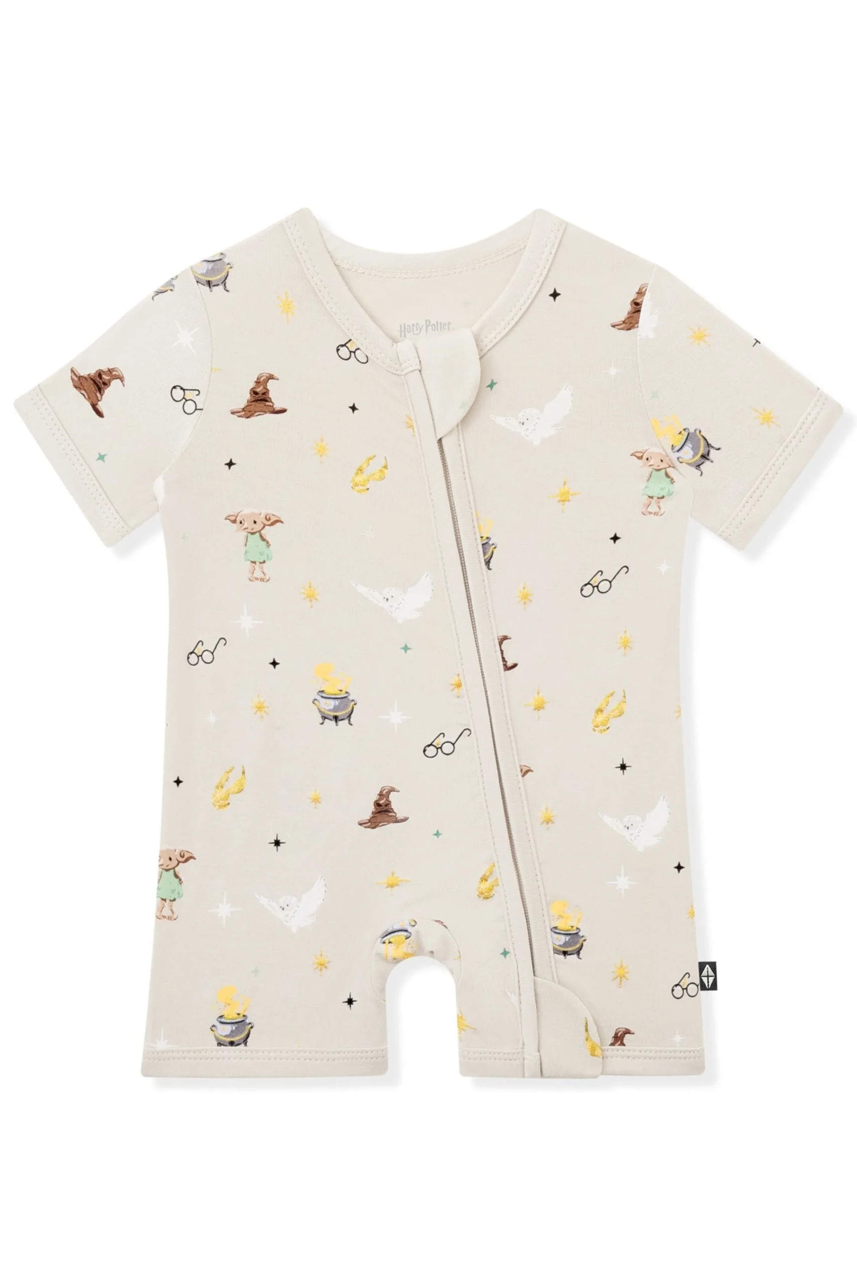 Zipper Shortall Romper in Starry Icon
