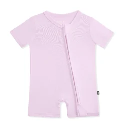 Zipper Shortall Romper in Thistle