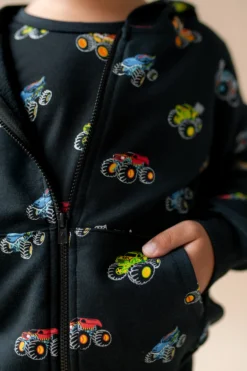 Zip-Up Hoodie in Monster Truck